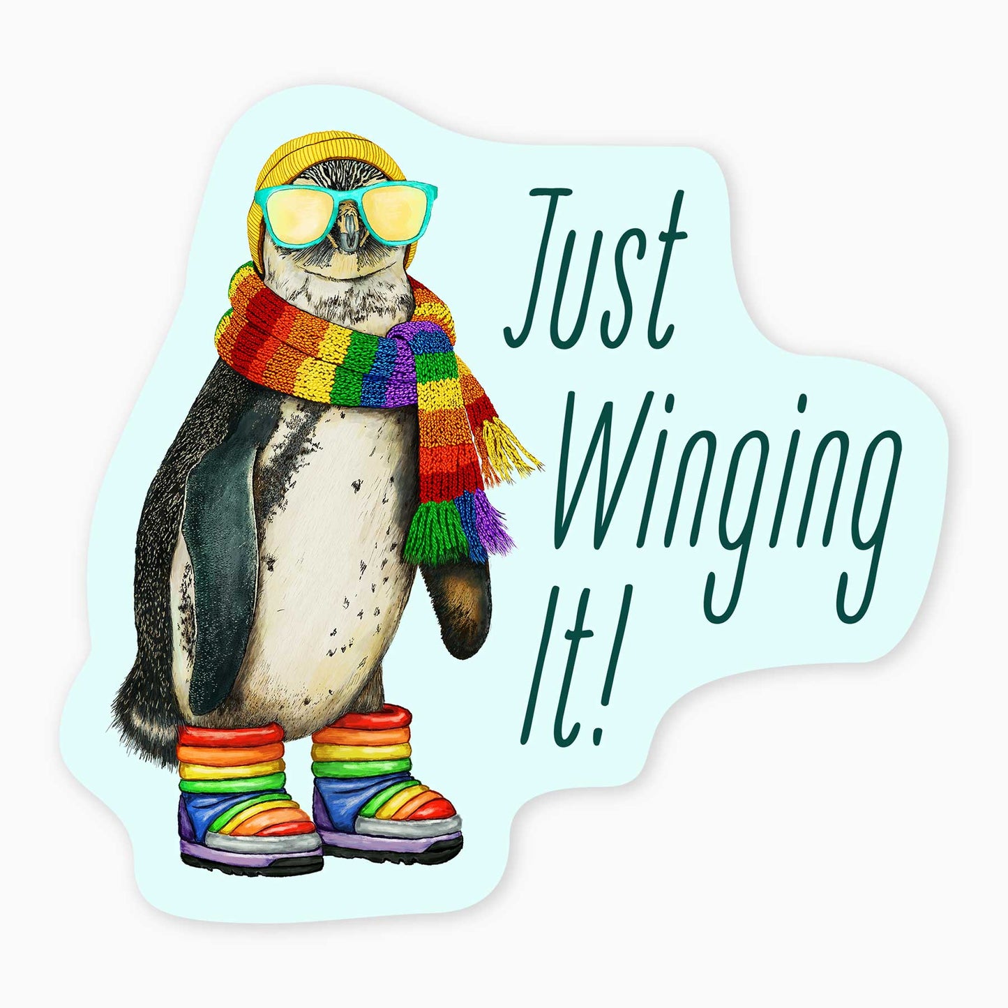 Winging It - 3" Art Sticker