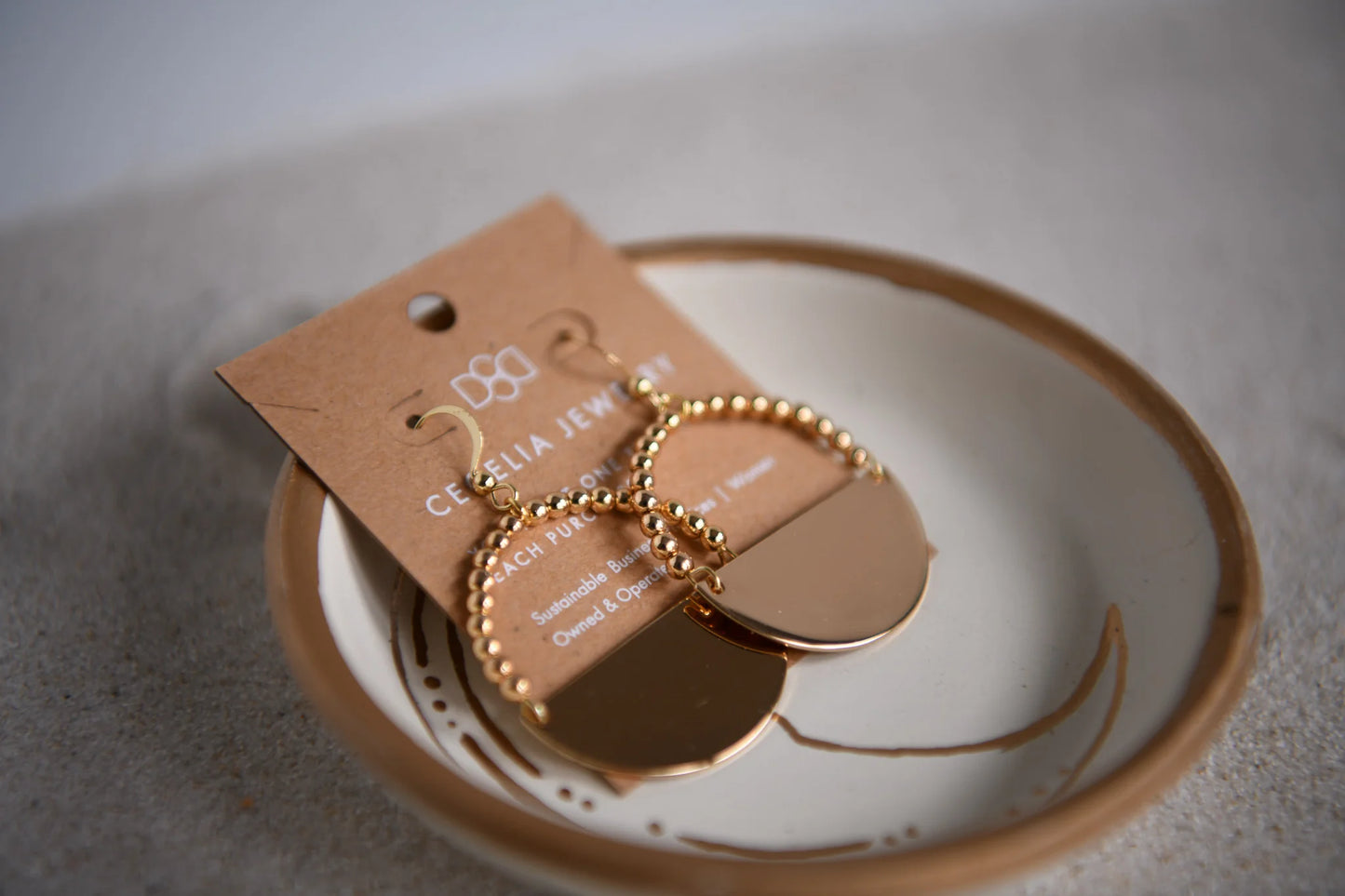 Soulshine Half Moon Gold Earring