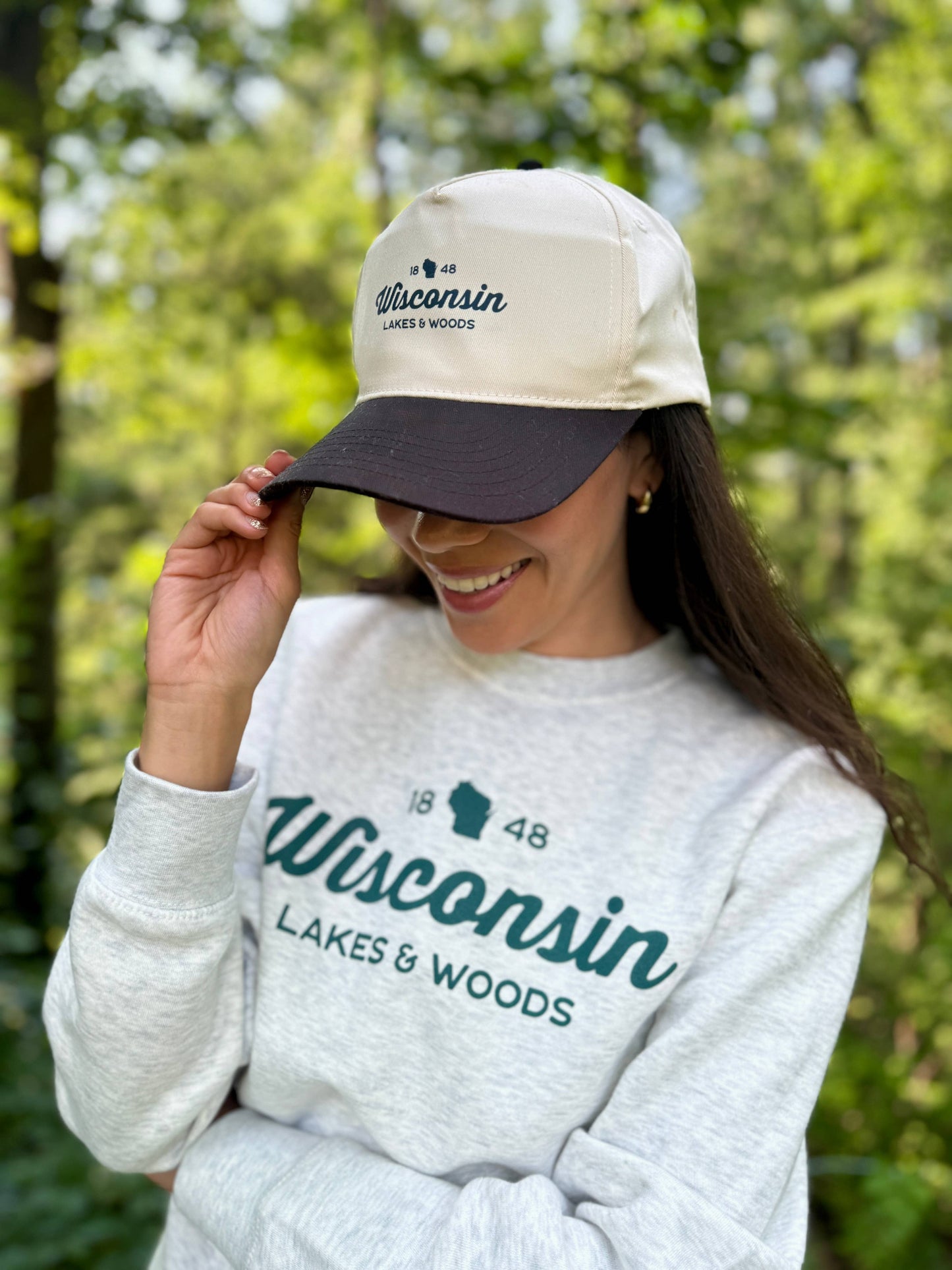 Wisconsin Lakes and Woods Two Tone Snapback