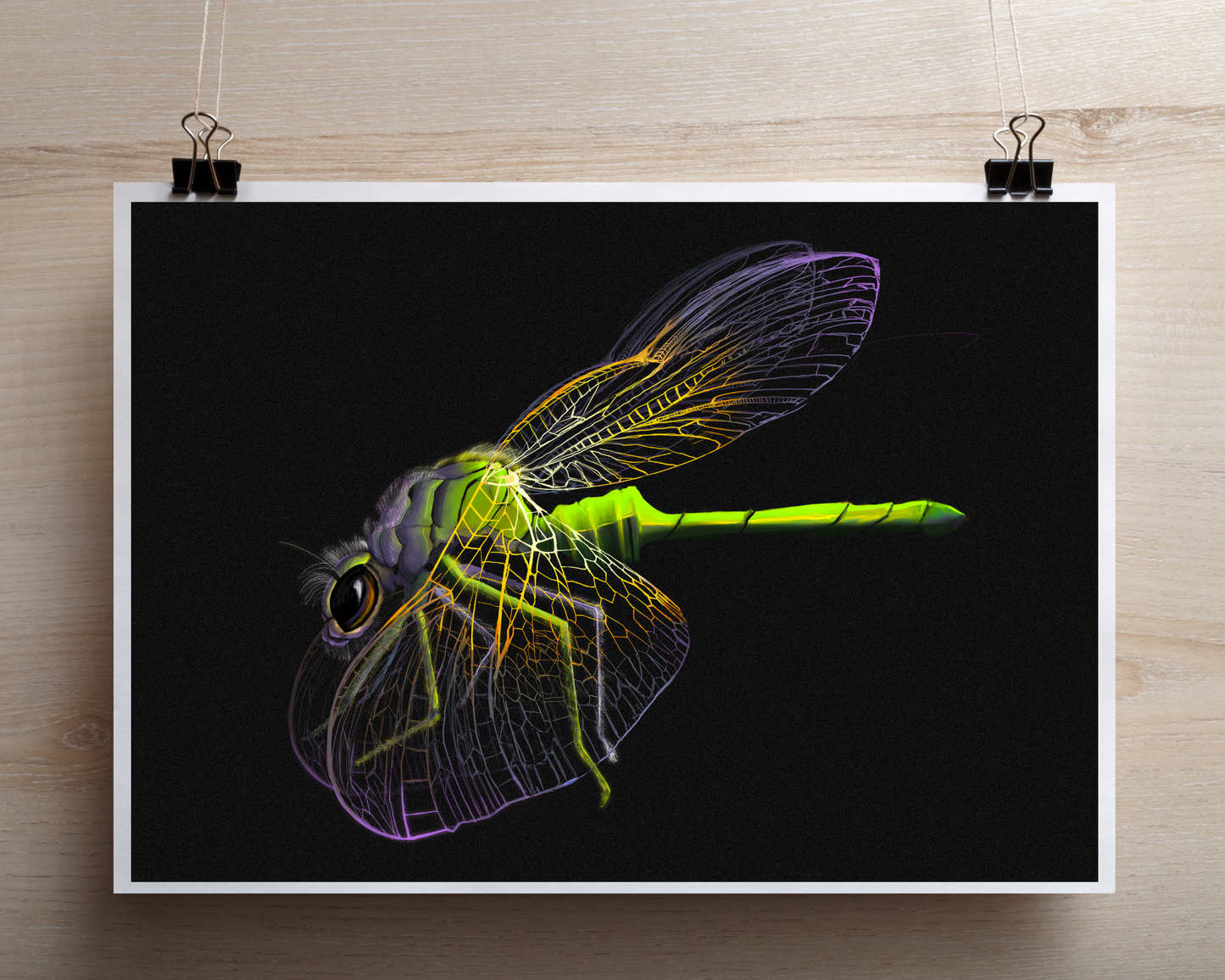 Dragonfly Art Print 8x10
