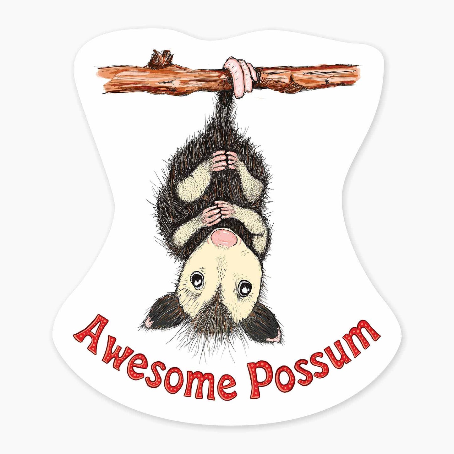 Possum - 3" Art Sticker