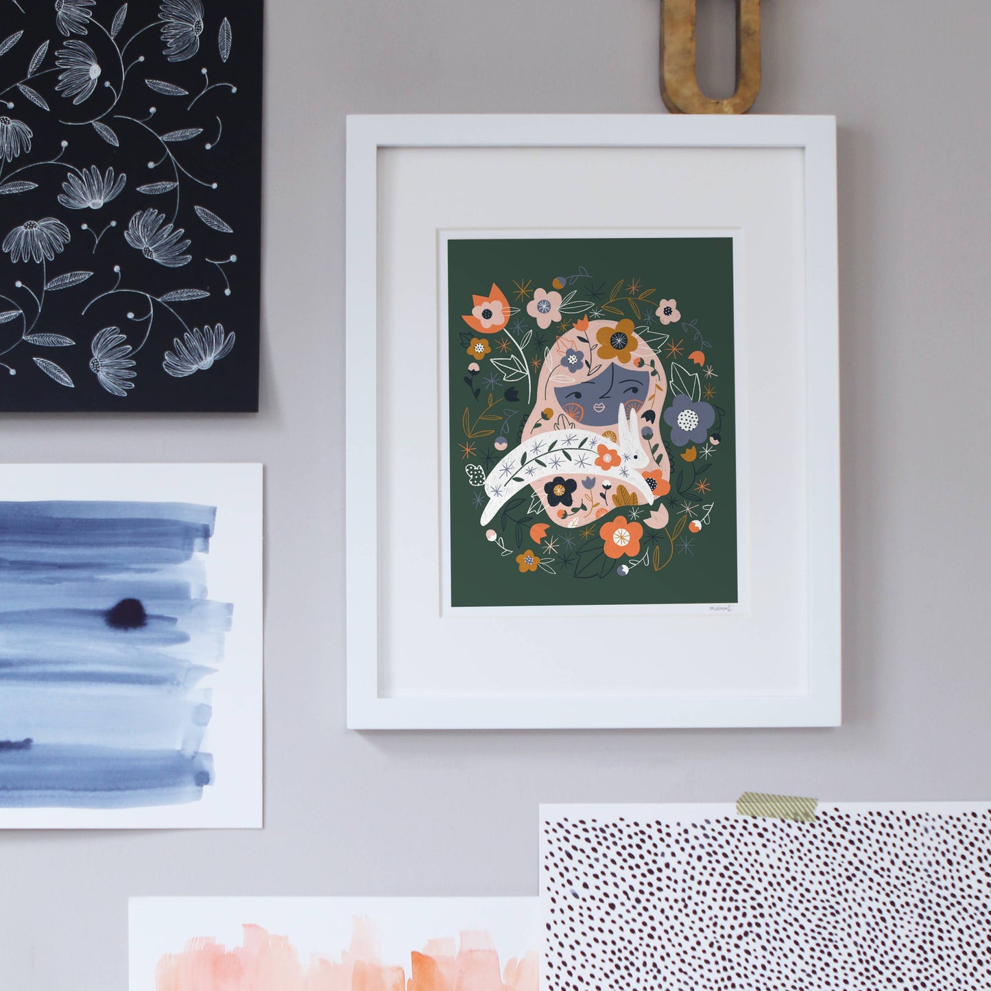 Bunny Whisperer 8x10 Art Print