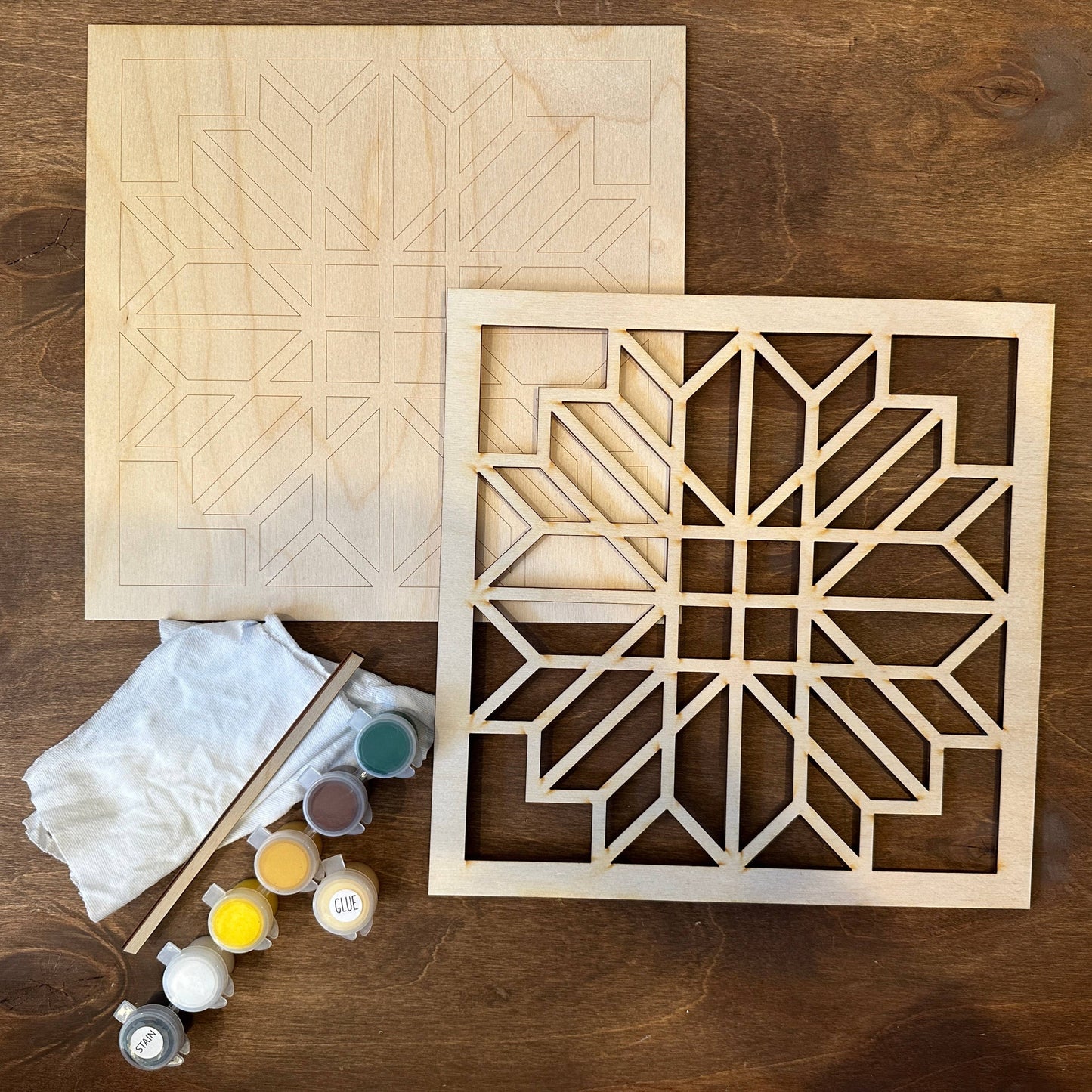 DIY Barn Quilt Pattern Sunflower Painting Craft Kit