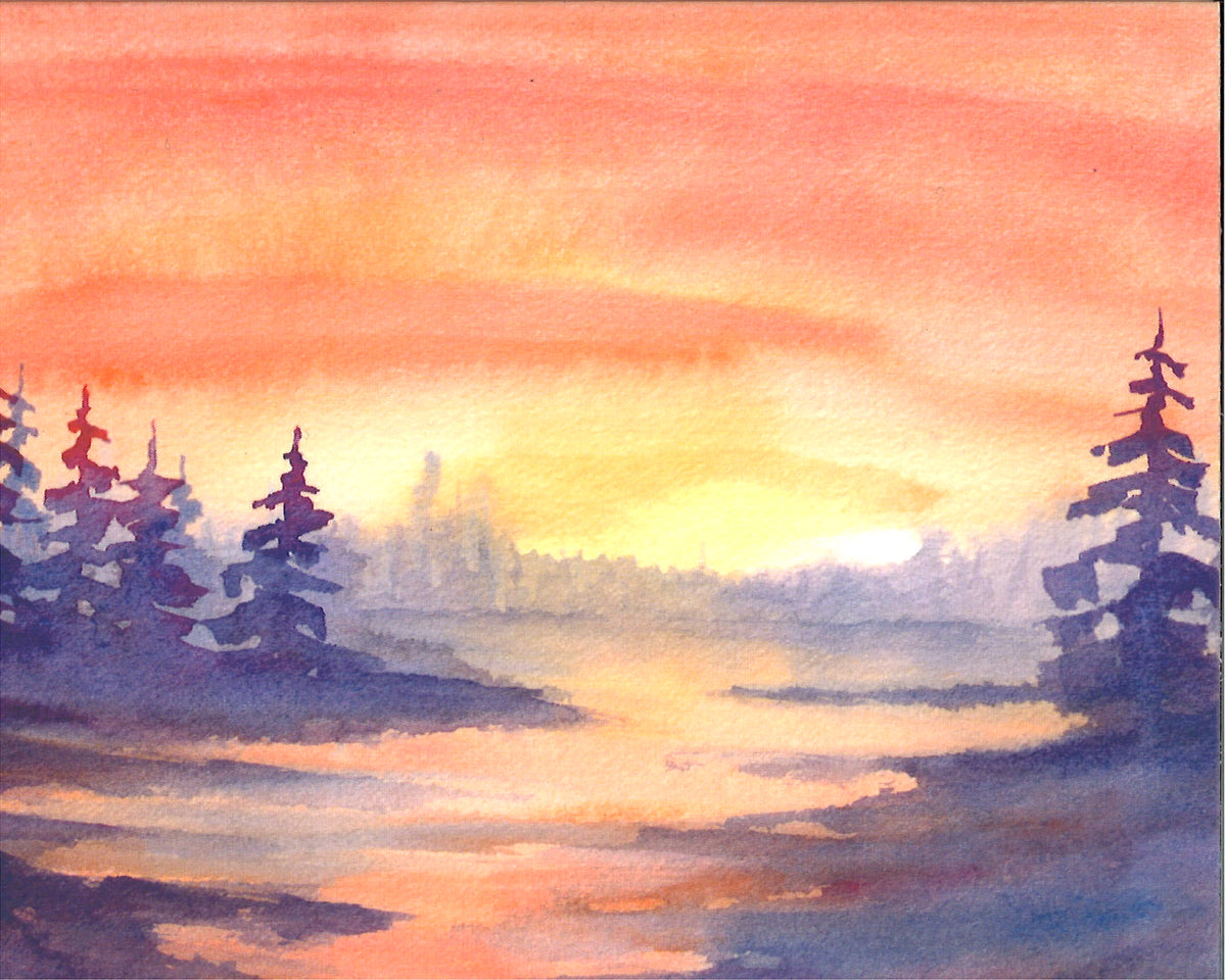 Sunrise in the BWCA Greeting Card
