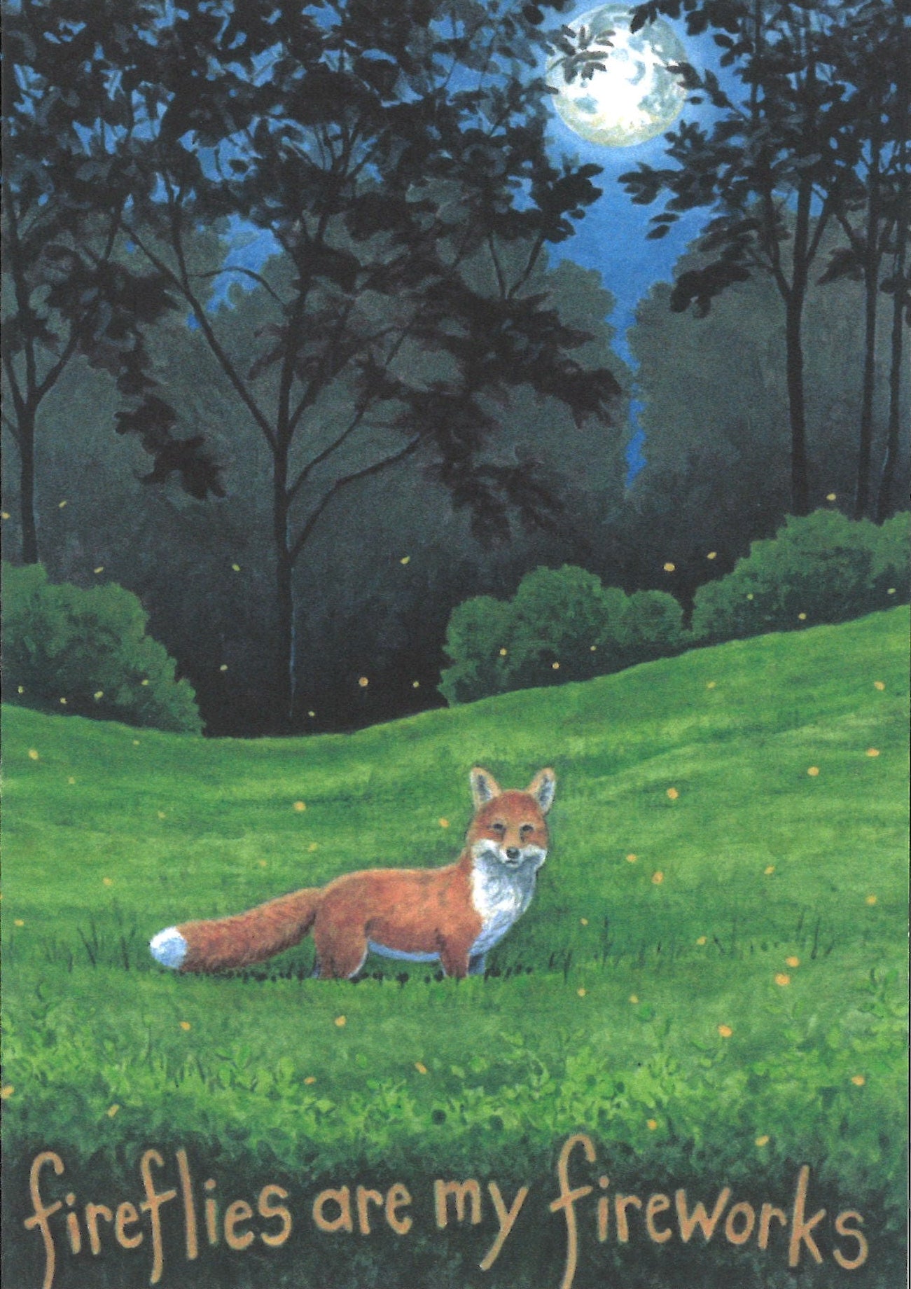 Fireflies Are My Fireworks Greeting Card
