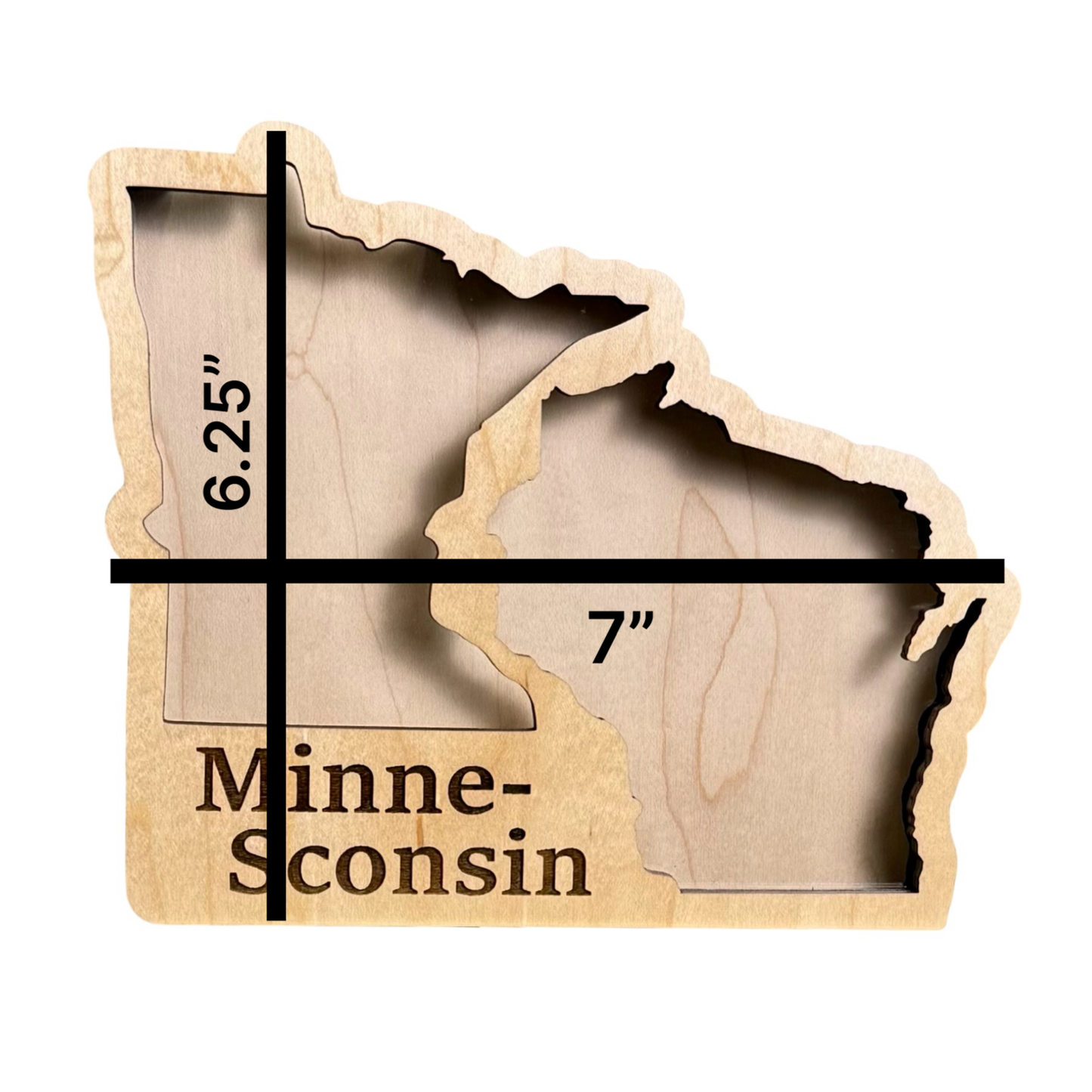 Minnesconsin Shadow Box