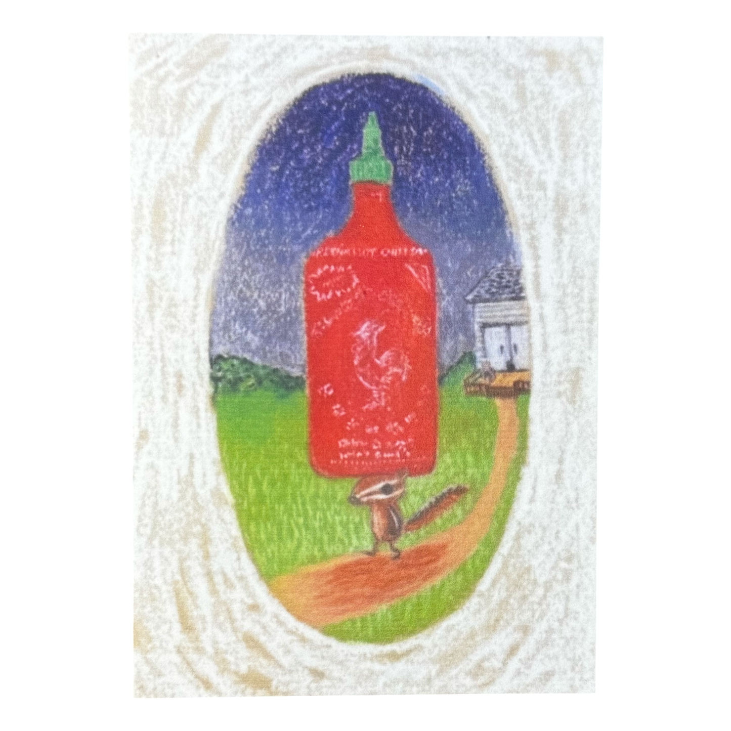 Sriracha Chipmunk Greeting Card