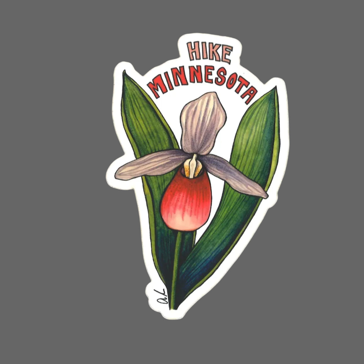Lady's Slipper Sticker