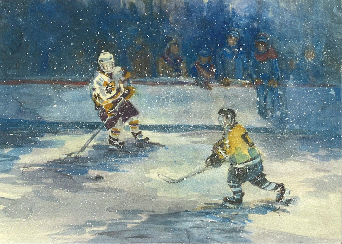 Old Time Hockey Greeting Card