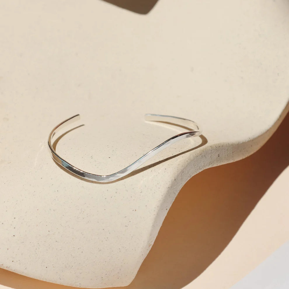Swell Hammered Cuff Bracelet