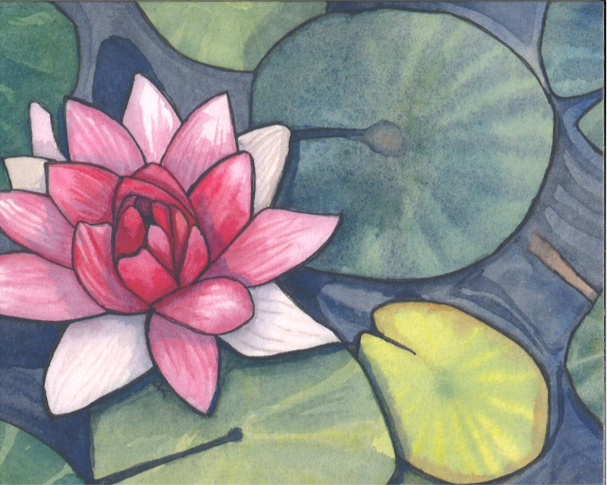 Water Lily Greeting Card