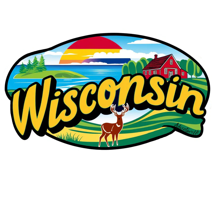 Wisconsin Homeland Vinyl Sticker