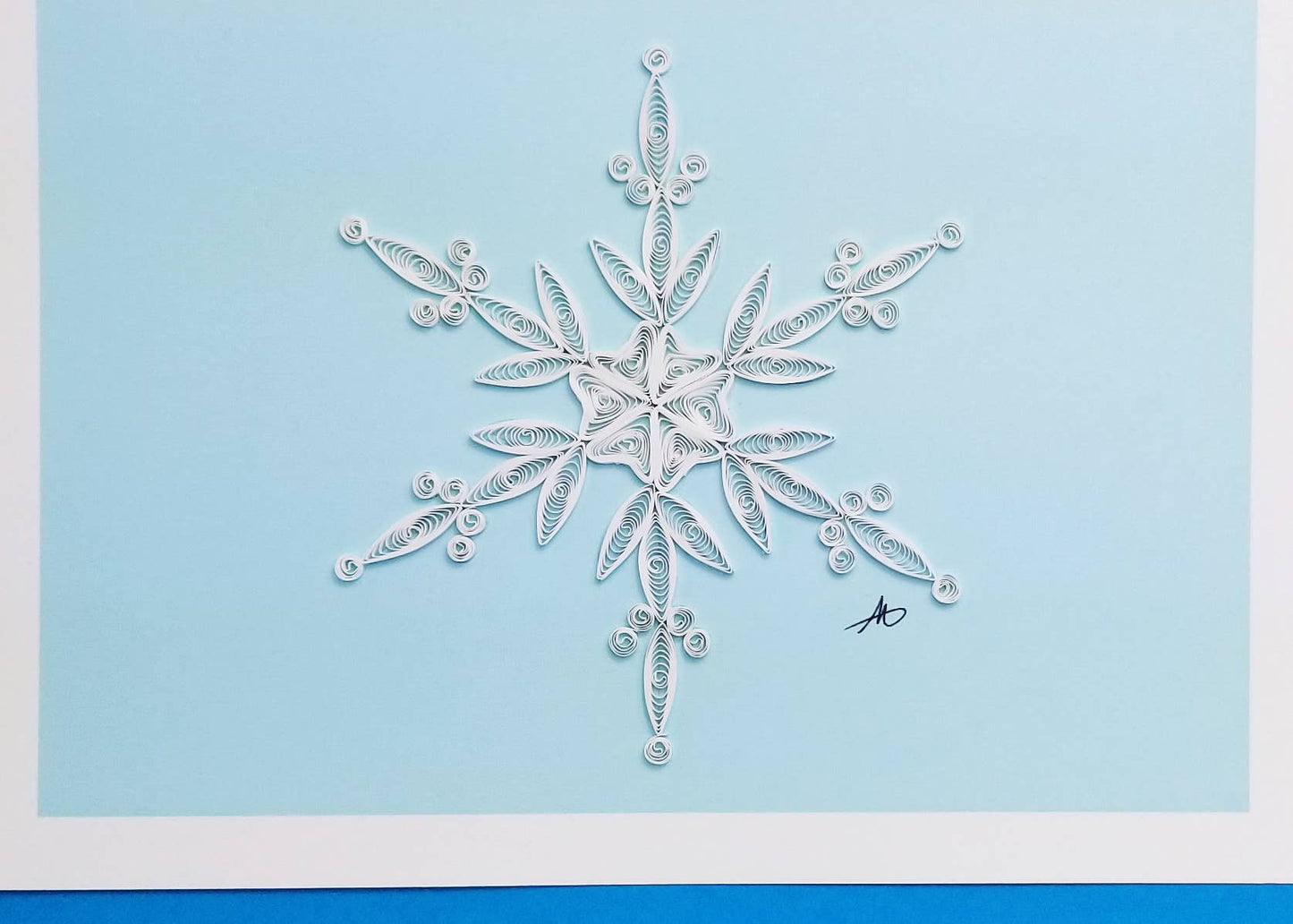 Snowflake Quilled Greeting Card