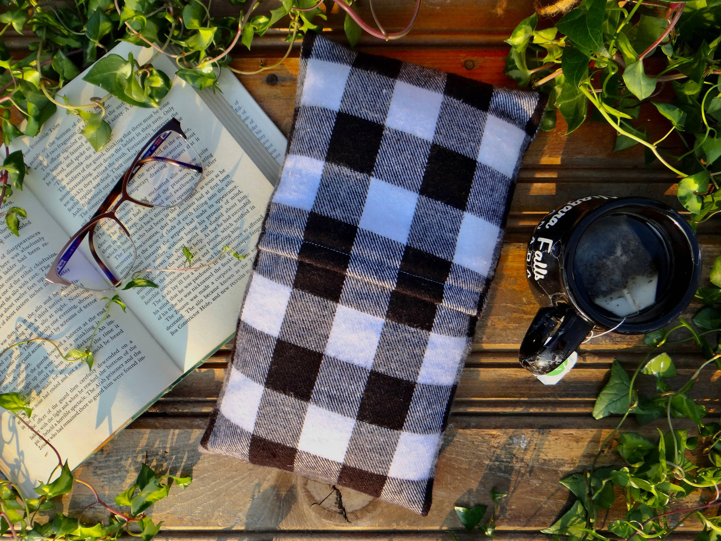 Washable Microwavable Reusable Heating Pad Buffalo Plaid