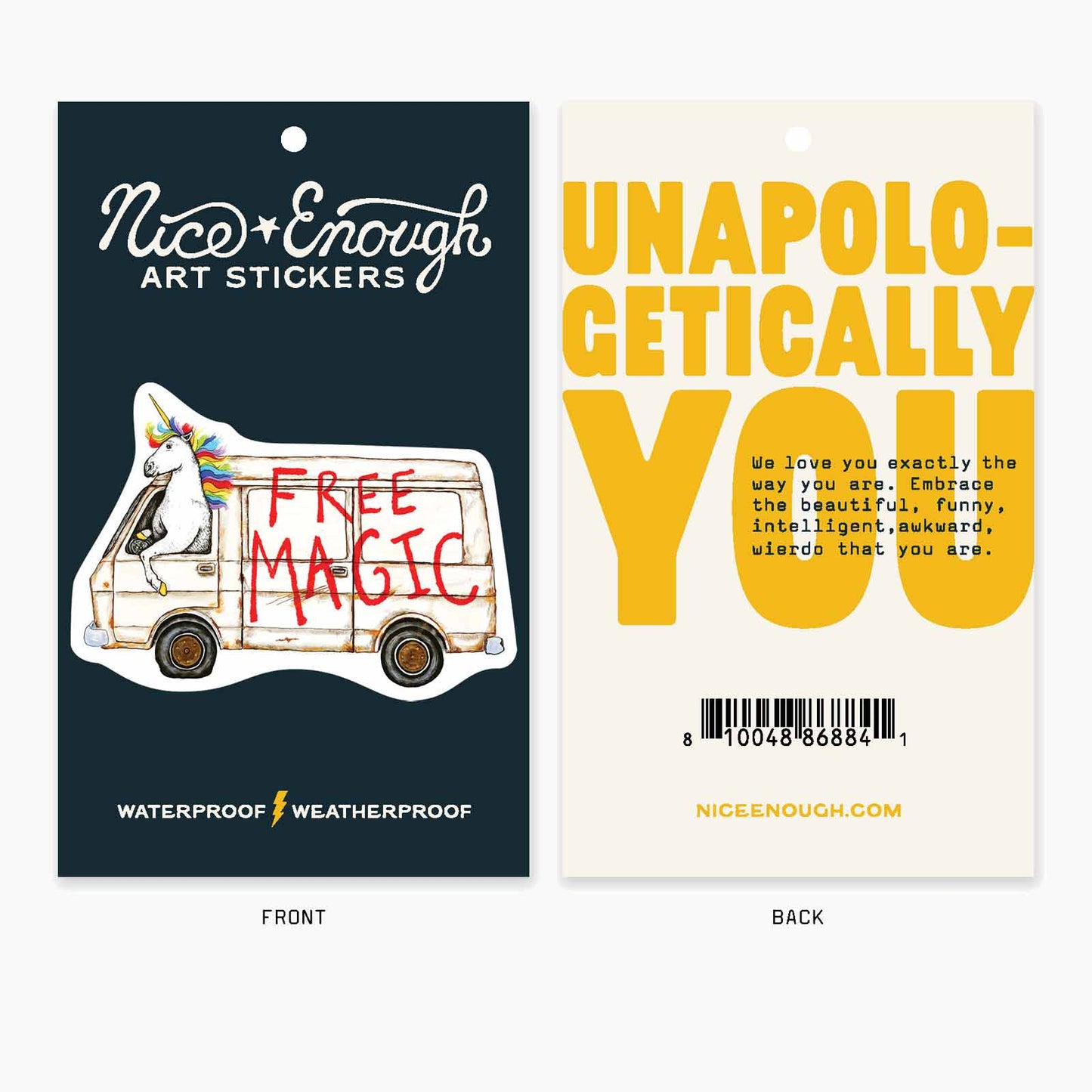 Free Magic - 3" Art Sticker