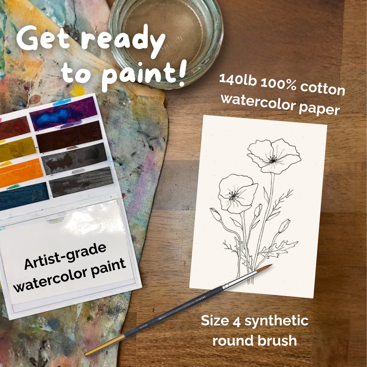 Bold Botanicals Watercolor Kit