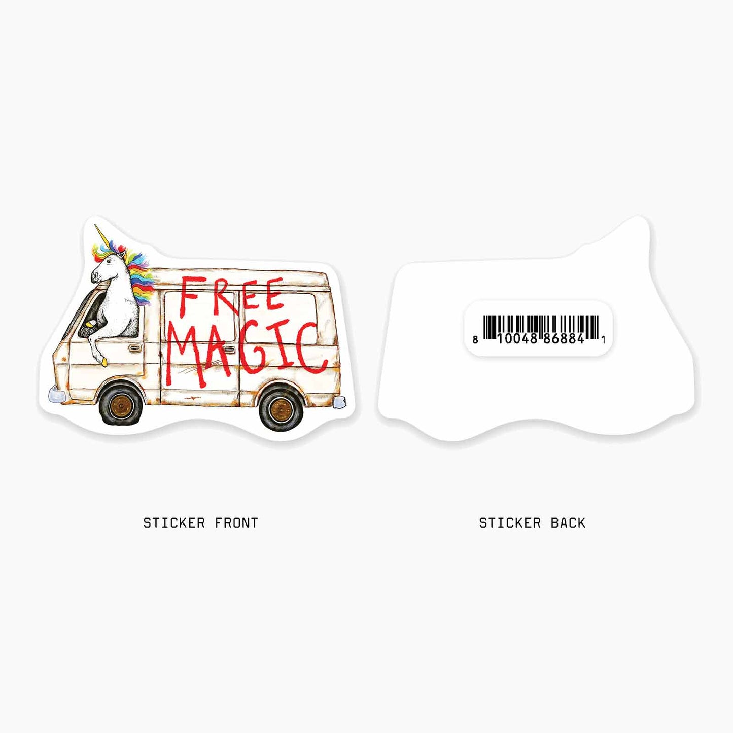 Free Magic - 3" Art Sticker