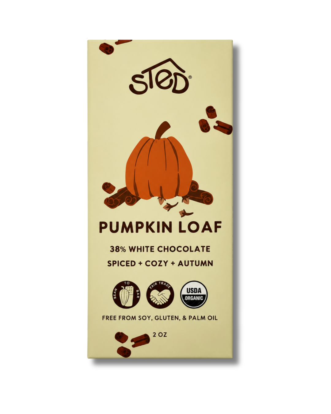 Pumpkin Loaf 2oz. Chocolate Bar