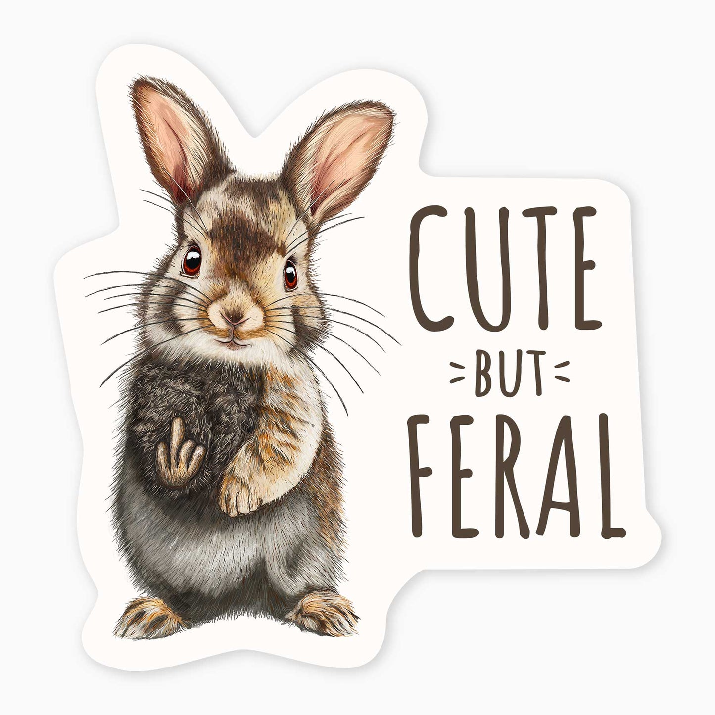 Feral - 3" Art Sticker
