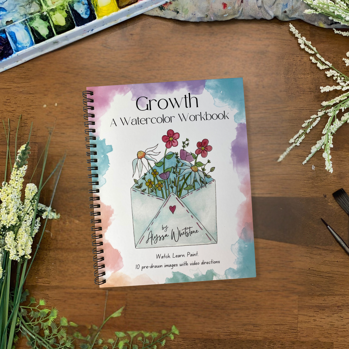 Growth Watercolor Workbook - With Video Directions