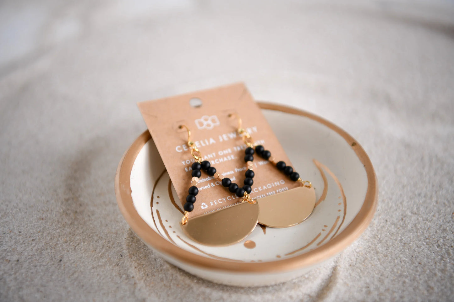 Live by the Moon Teardrop Gemstone Earrings