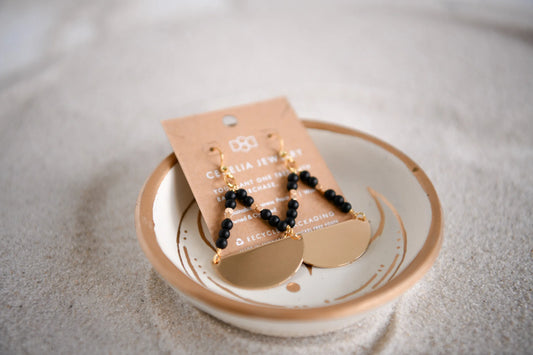 Live by the Moon Teardrop Gemstone Earrings