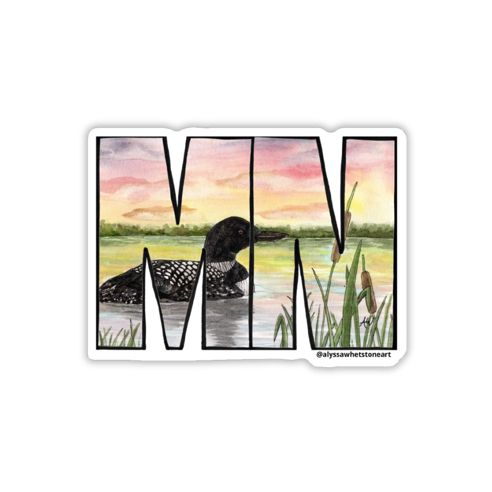 Loon MN - Vinyl Decal Sticker