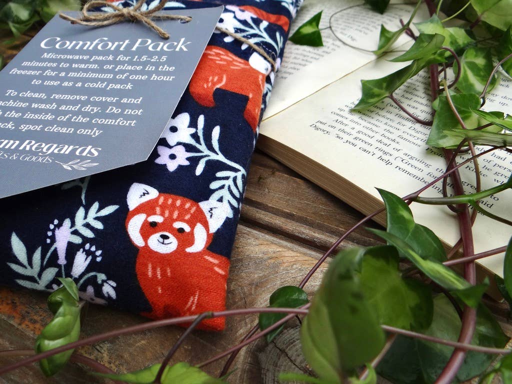 Washable Microwavable Heating Pad Pack Cute Red Panda Bear
