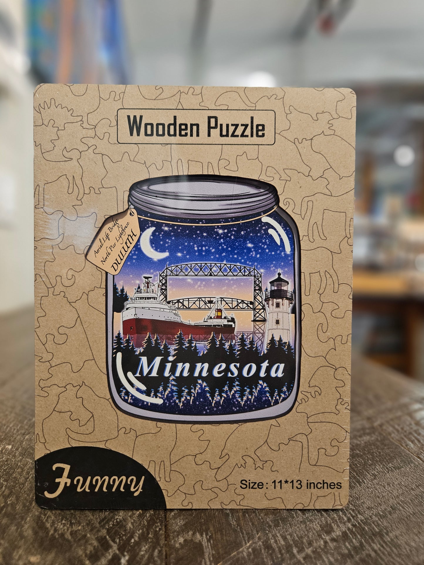 Duluth Mason Jar Wooden Jigsaw Puzzle: 150 Pieces