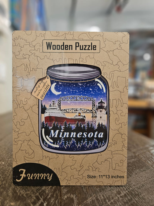 Duluth Mason Jar Wooden Jigsaw Puzzle: 150 Pieces