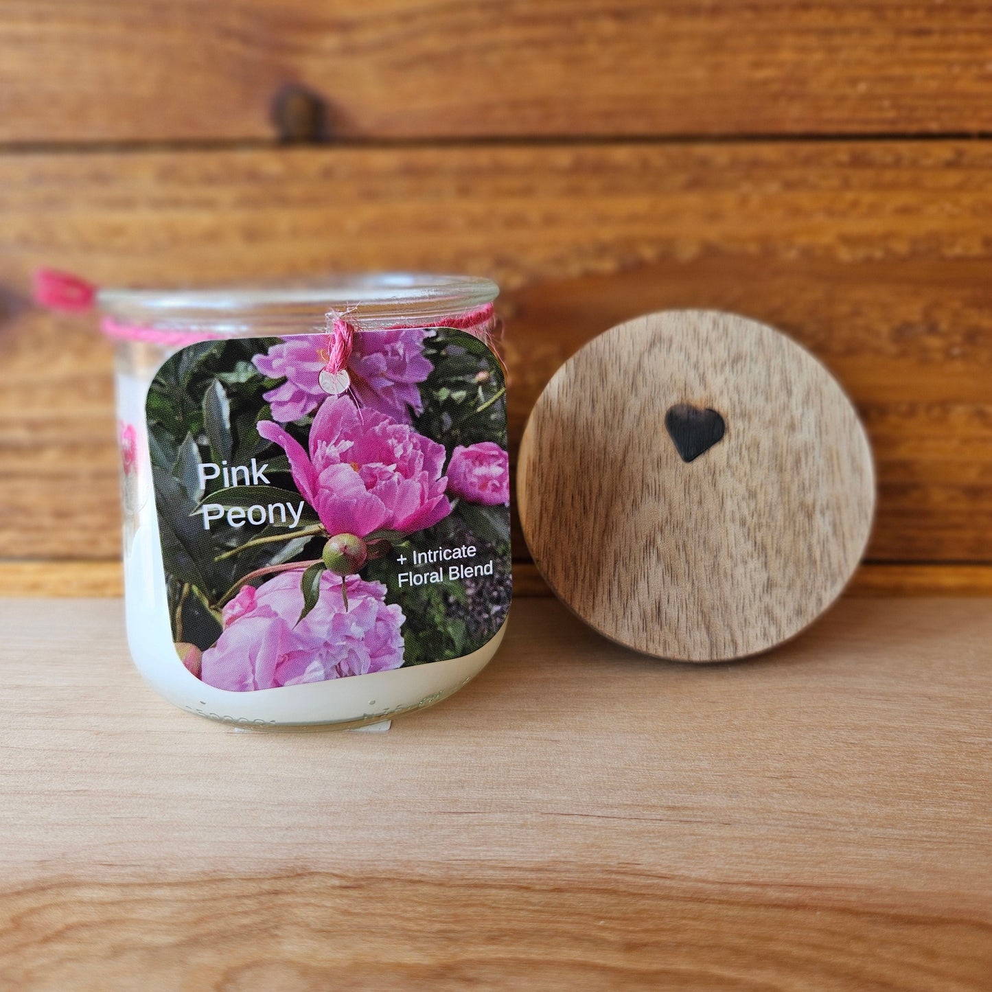 Pink Peony Natural Coconut Wax Candle 5 oz.