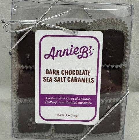 Dark Chocolate Sea Salt Caramels Gift Box 9pc.