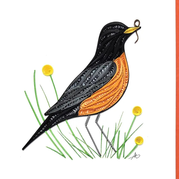 Robin Quilled Greeting Card