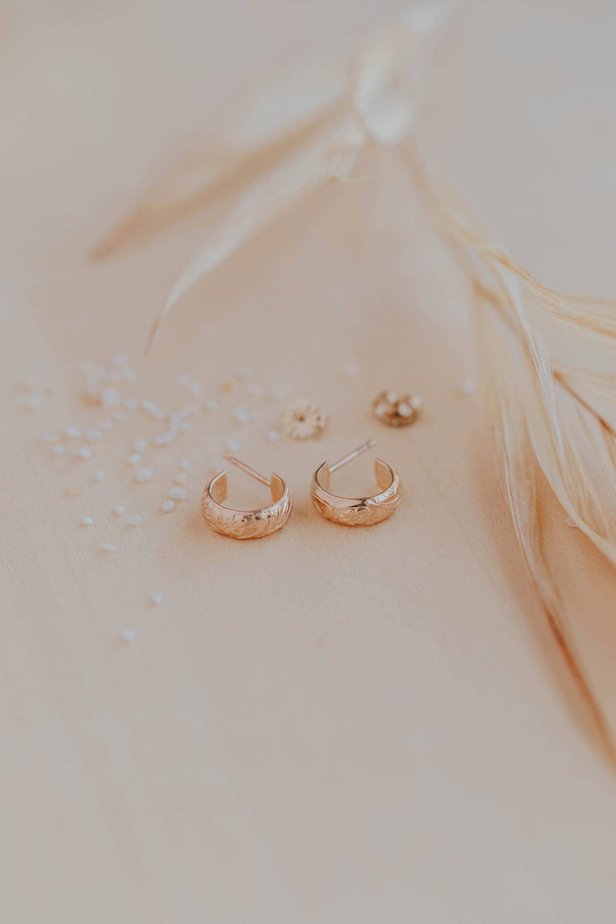 Baby Flora Hoop Earrings
