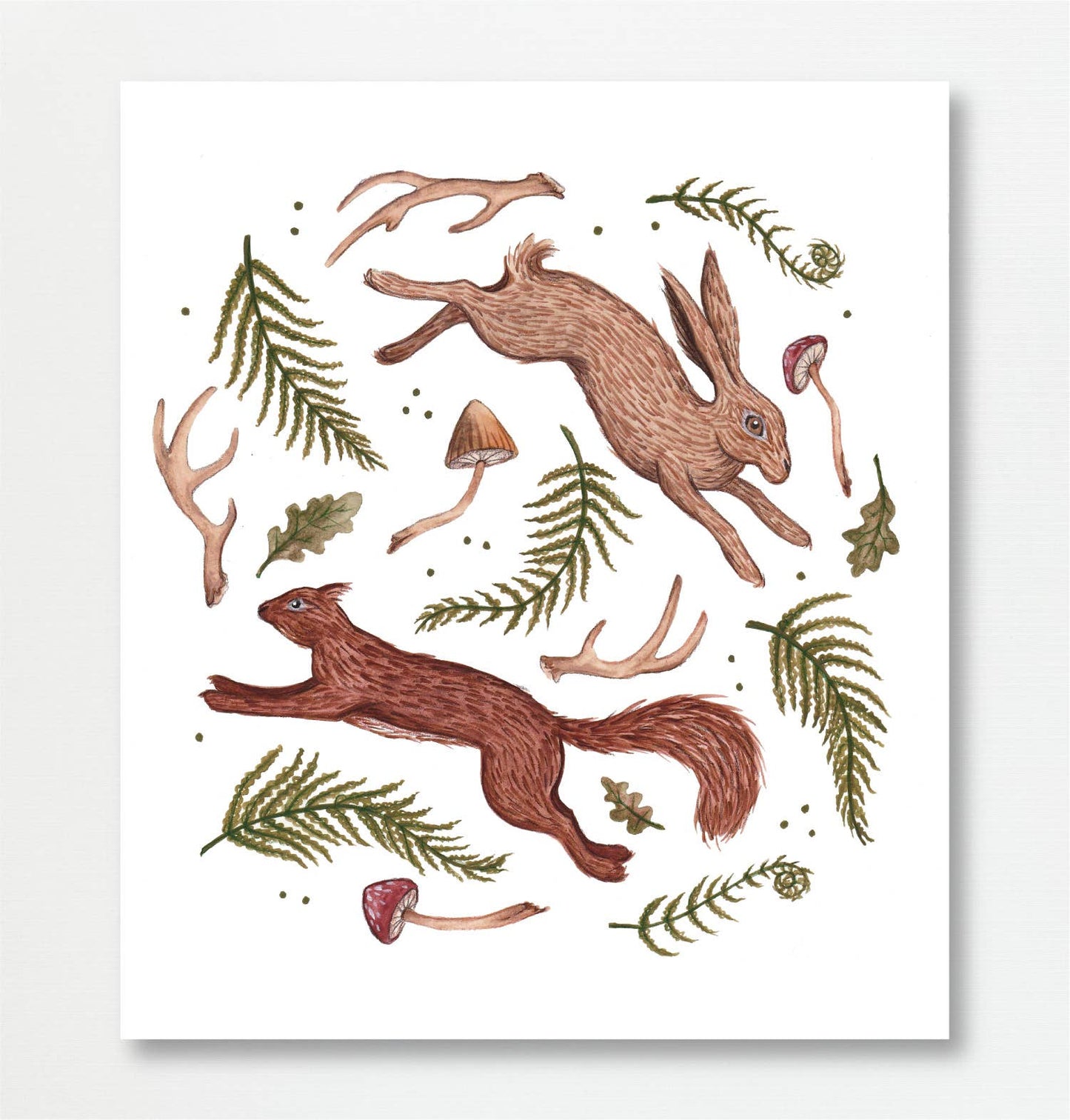 Forest Floor Art Print 8x10