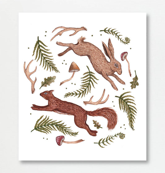 Forest Floor Art Print 8x10