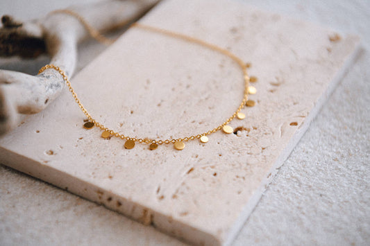 Everlasting Elements Water Resistant Necklace Collection: Single Layer Round Pendant Necklace