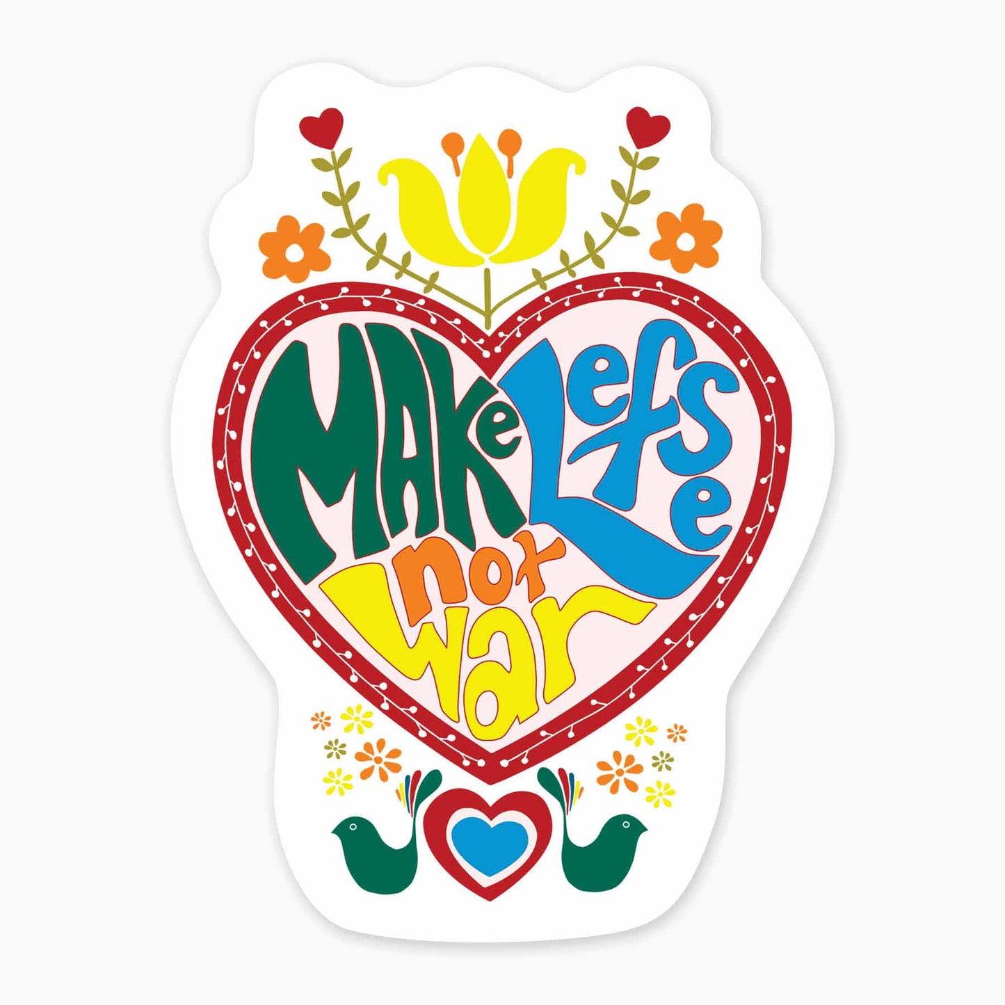 Make Lefse not War - 3” Art Sticker