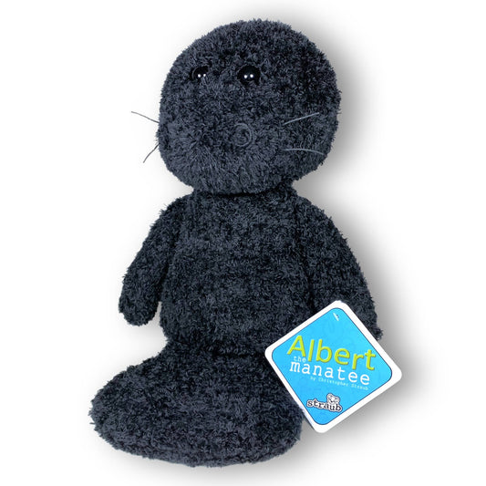 ALBERT THE MANATEE 11.5" Plush Toy: Black