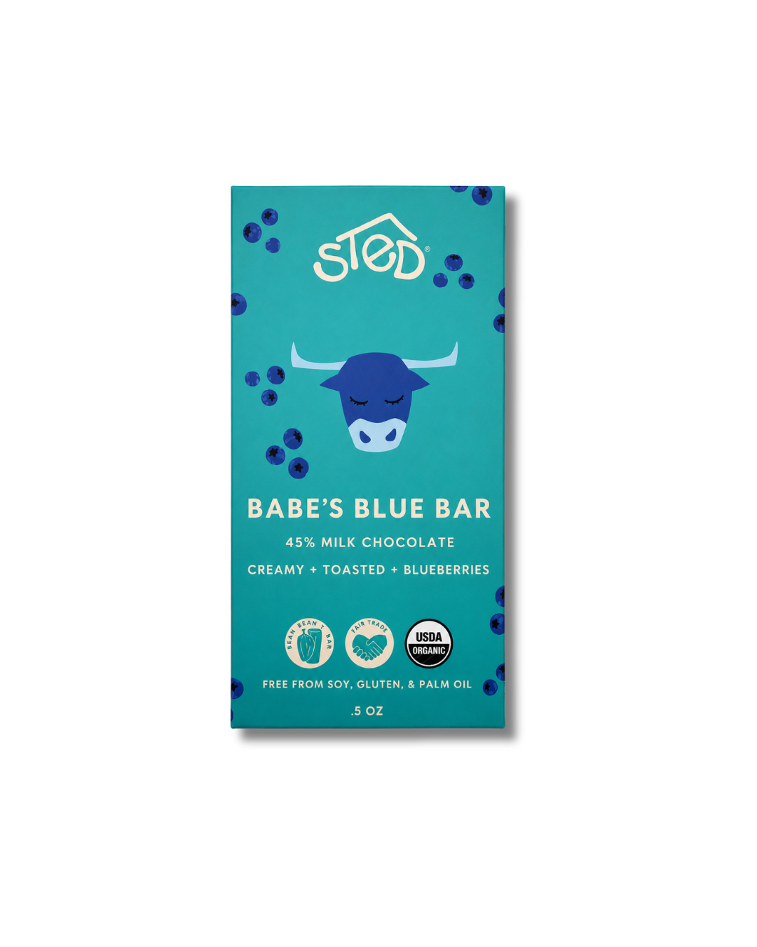 Mini Babe's Blue Bar .5 oz. Chocolate Bar