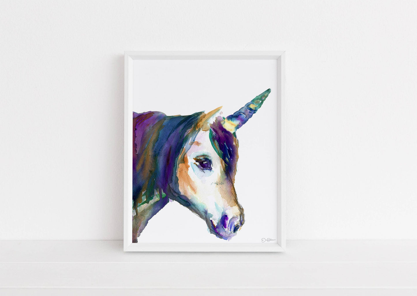 "Ulysses the Unicorn" Giclée Print: 8" x 10"