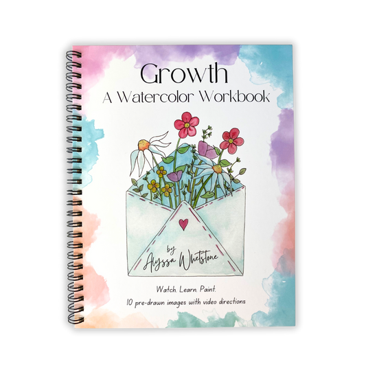 Growth Watercolor Workbook - With Video Directions