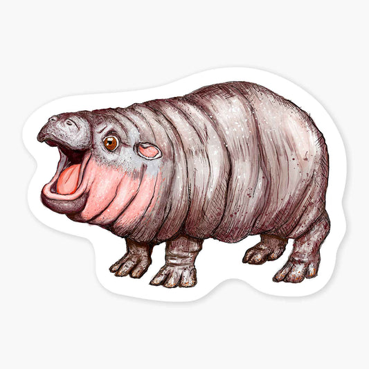 Moo Deng - 3" Art Sticker