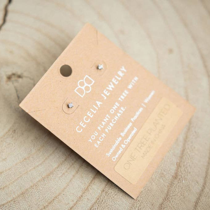 Silver Stud Earrings