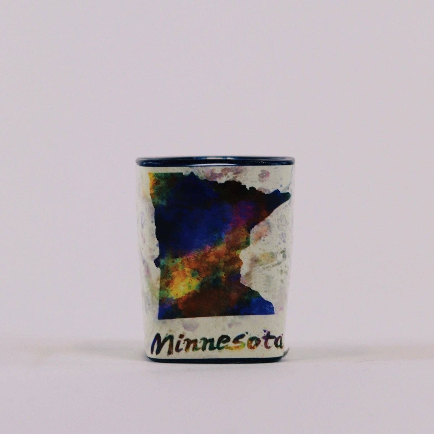Minnesota Watercolor Shot Glass