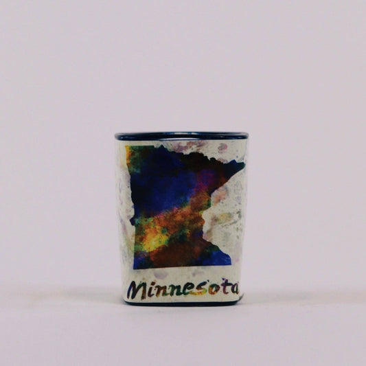 Minnesota Watercolor Shot Glass