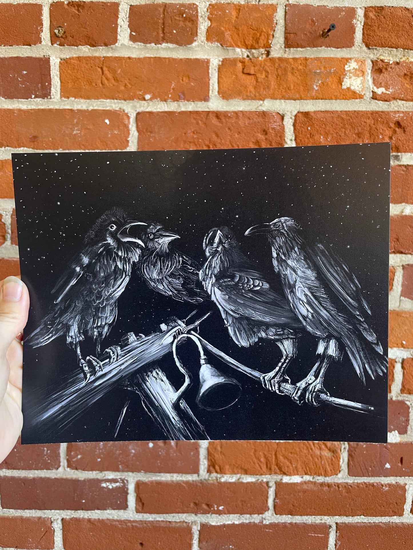 Ravens Muse Art Print 8x10