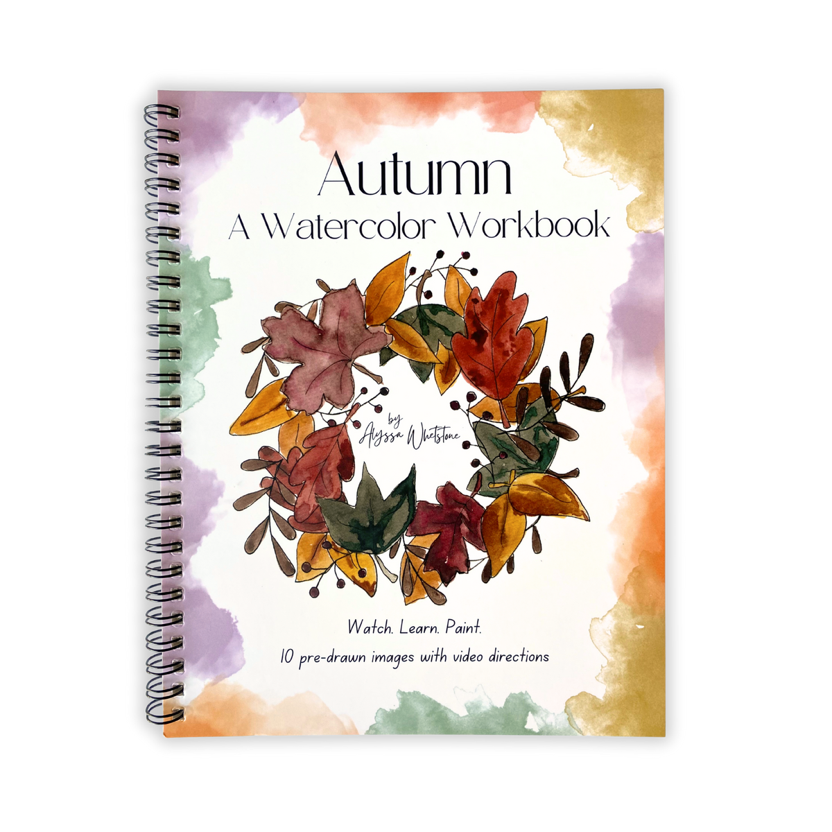 Autumn Watercolor Workbook - Video Directions Included