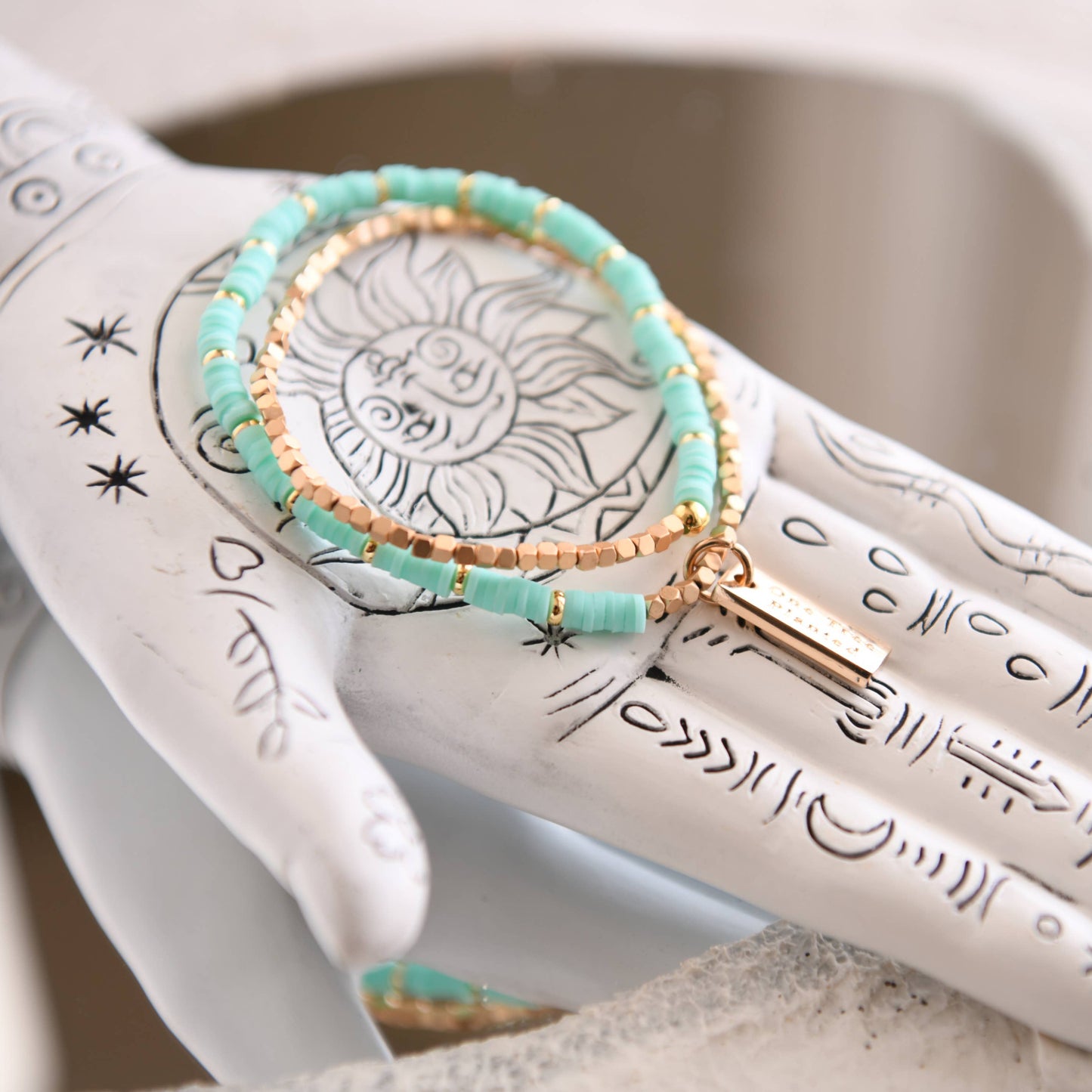 Twilight Double Wrap Bracelet: Turquoise