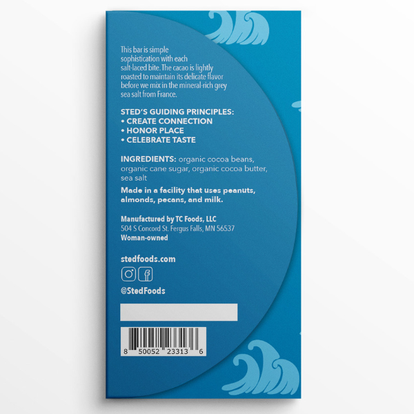 Mini French Grey Sea Salt .5 oz Chocolate Bar